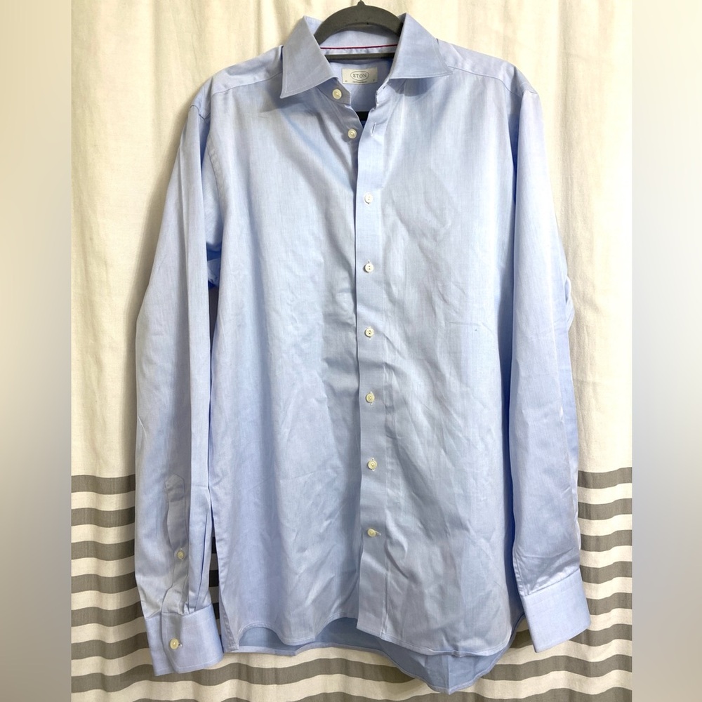 Eton contemporary Fit Light Blue Dress Shirt